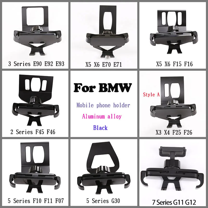 

For BMW E90 E92 E93 E70 E71 F15 F16 F45 F46 F25 F26 F10 F11 F07 G30 Car Mobile Phone Holder GPS Navigation Bracket Accessories