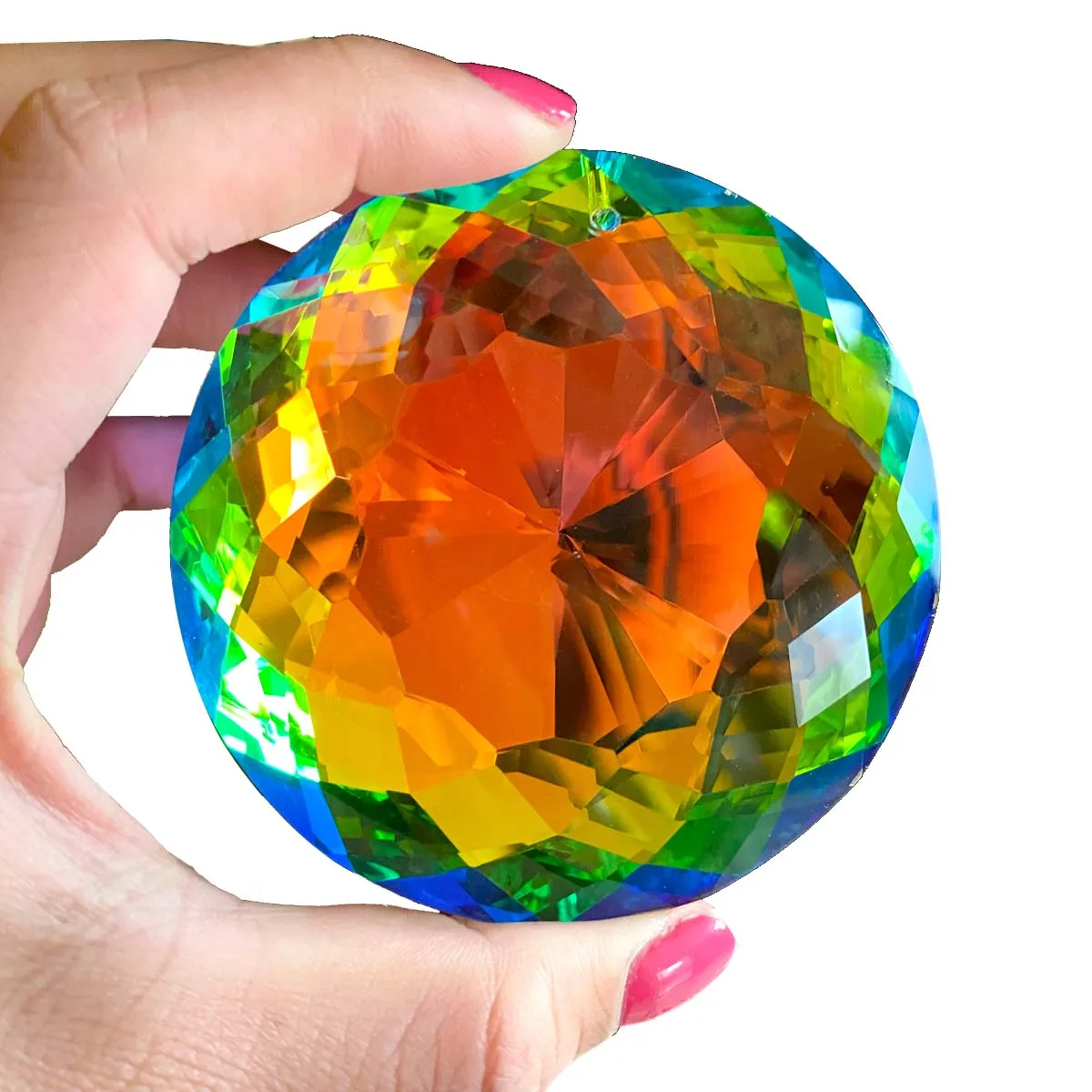 

75mm Crystal SunFlower Prism Suncatcher Rainbow Maker Chandelier Pendant Ornament Glass Art DIY Hanging For Window Home Decor