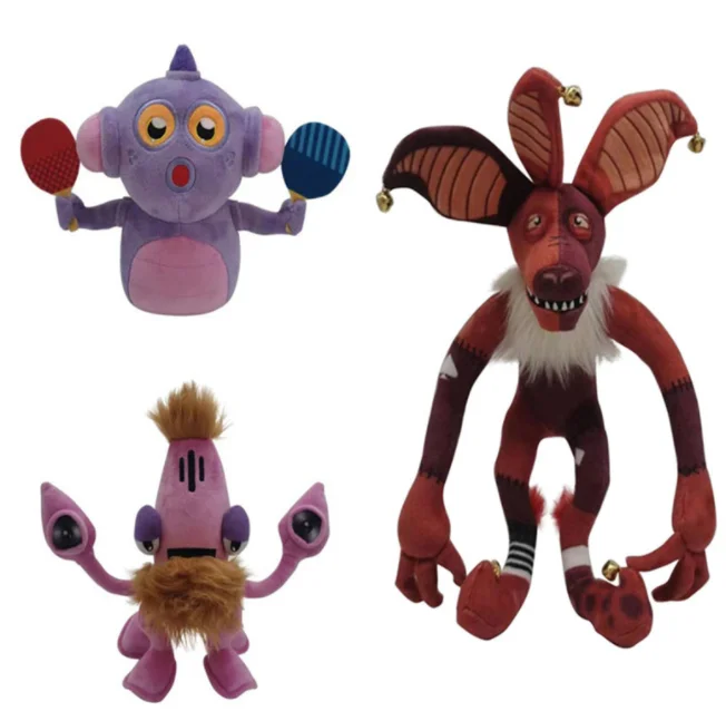 

My Singing Monsters Wubbox Squid Ping-pong Cute Plush doll Toys 23-30CM