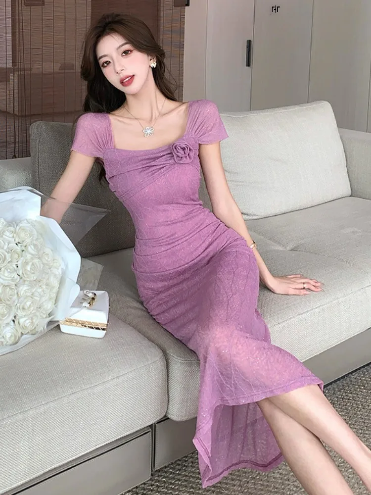 Платье с цветочным узором Goddess Fan Li женское ранняя осень французское платье