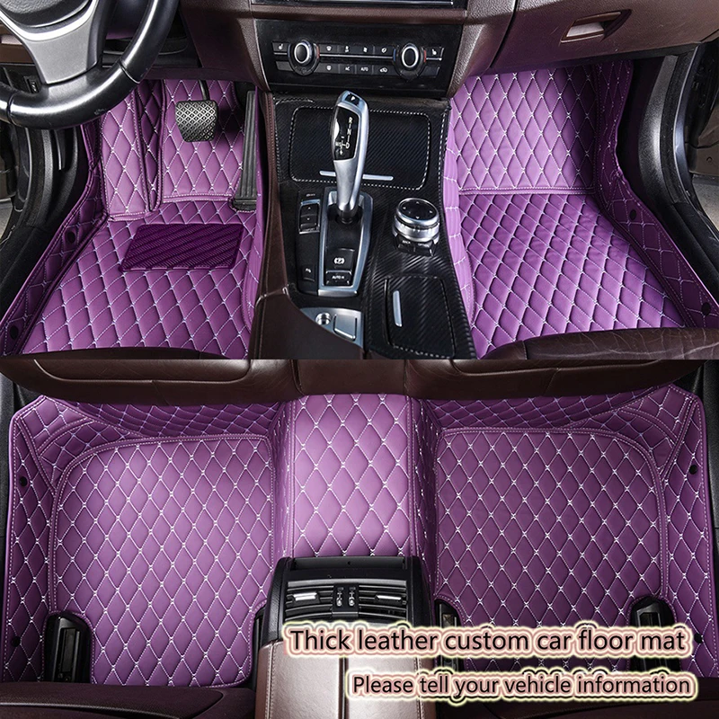 

leather car floor mats for Bmw X5 E53 E70 2004-2013 2014- 2016 2017 2018 Custom auto foot Pads automobile carpet cover
