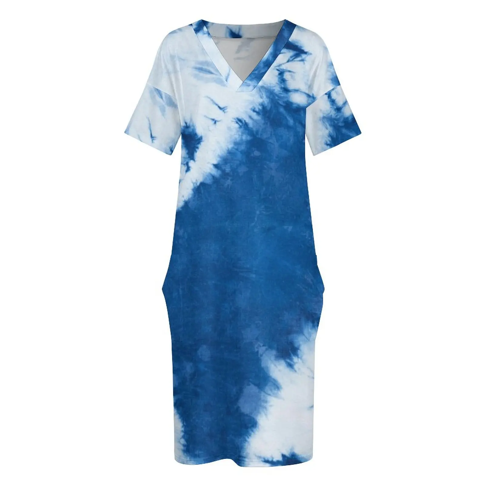 Женское платье Shibori из полиэстера и спандекса