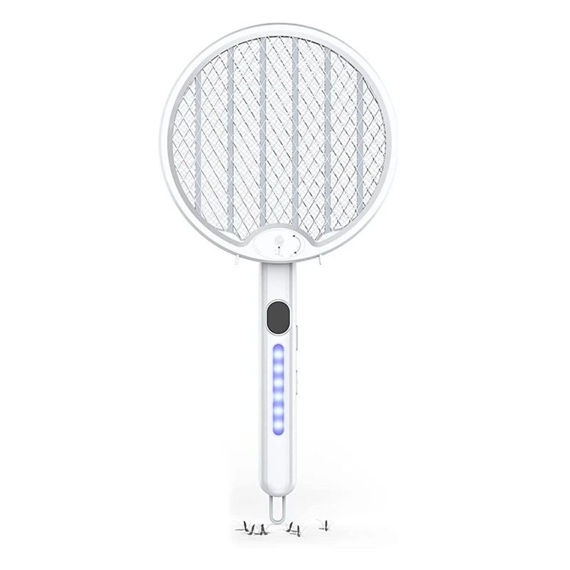 

Electric Mosquito Swatter Mosquito Killer Lamp 3500V USB Rechargeable Angle Adjustable Electric Bug Zapper Fly Bat
