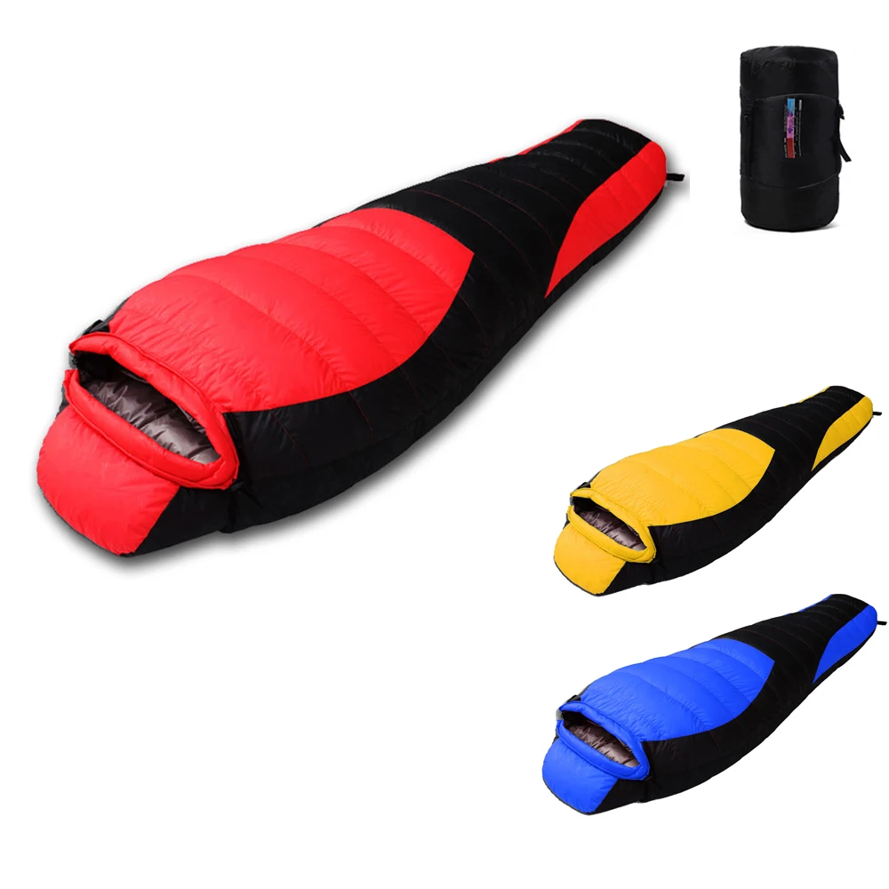 

Mummy Down Sleeping Bag Adult Outdoor Portable Travel Camping Four Seasons Warm For Backpacking Winter Camping Travel Hiking