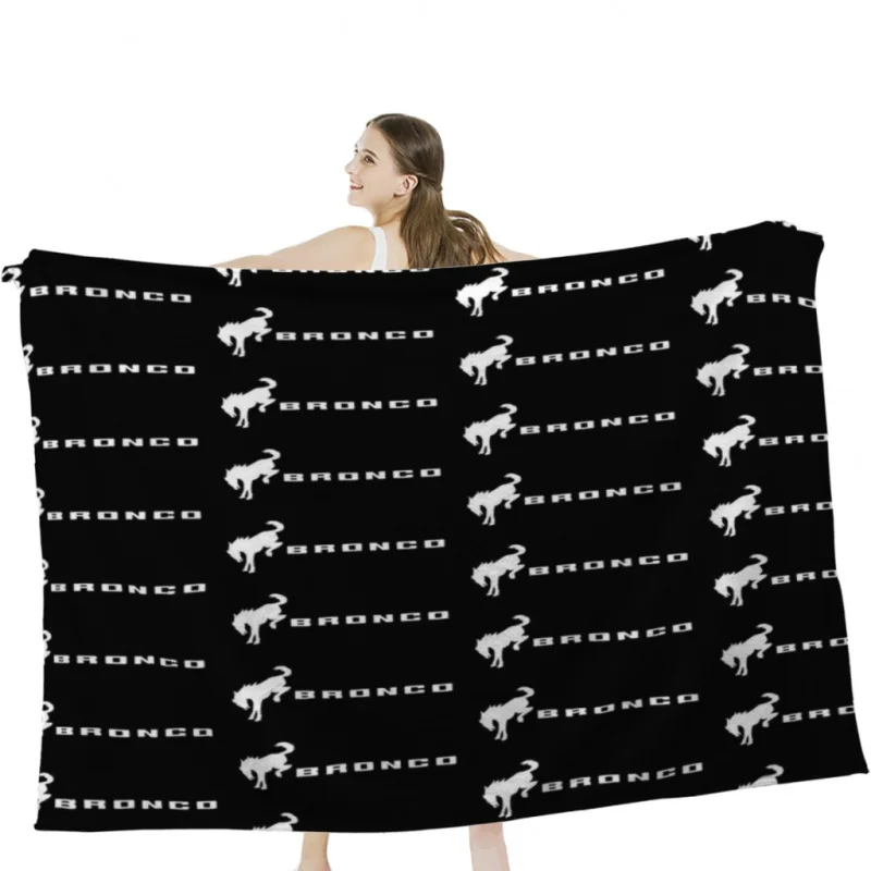 

Ford Bronco Throw Blanket Soft Velvet Blanket Travel Bedding Blanket