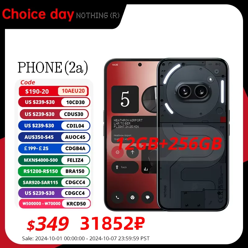 Смартфон NOTHING Phone (2a) 8/128ГБ 12/256ГБ global