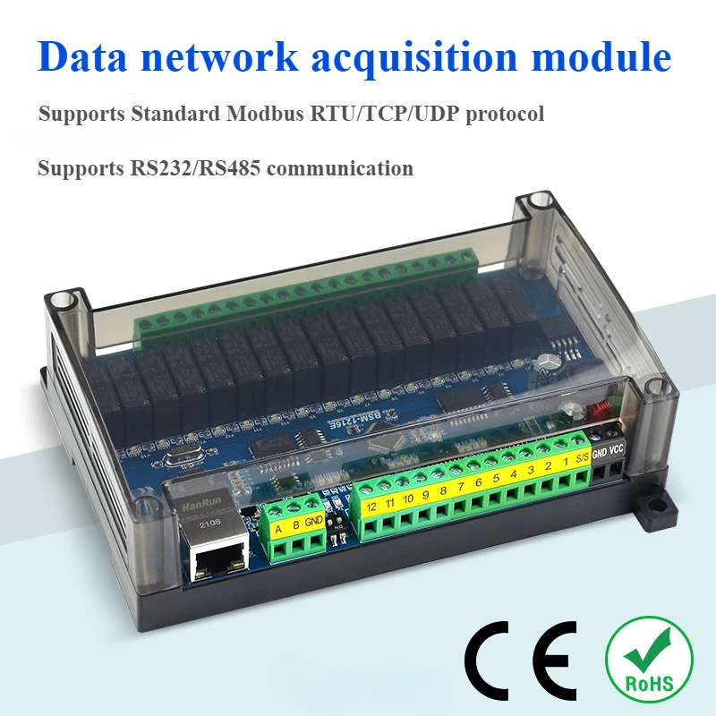 Модуль сбора данных Сеть RJ45 RS232/485 дистанционное управление Modbus TCP/RTU протокол сетевого стандарта