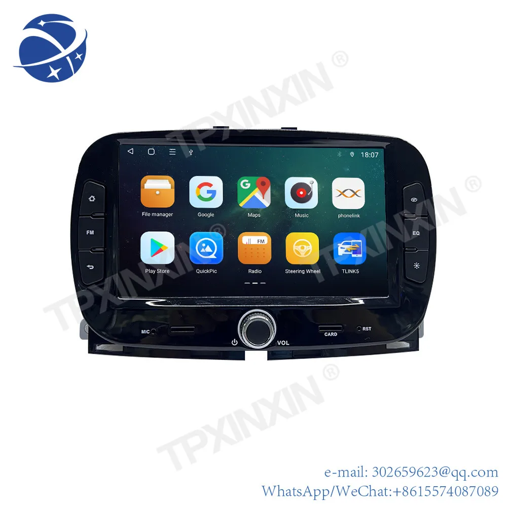 

yyhc TPXINXIN Android Car Radio 2 Din 7" GPS Navigation Multi Screen/BT/Phone Link/FM/RDS Rear View camer For Fiat 500 2016-2019