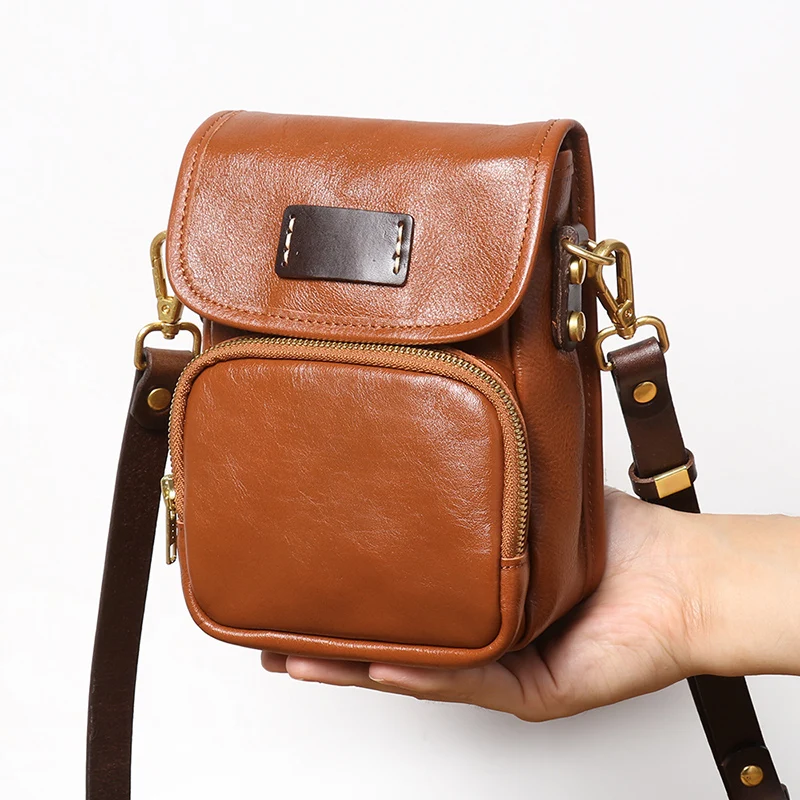 Винтажные сумки-мессенджеры Leathfocus для женщин Повседневная сумка через плечо из