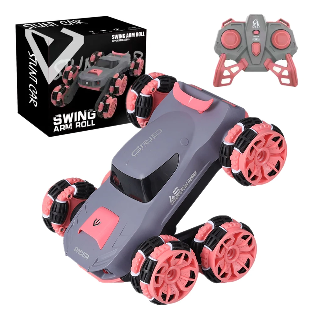 

JTY Toys Stunt RC Car 6 Wheel Radio Remote Control Stunt Vehicle Electric Lights Music Rotate Drift RC Crawler Cars For Children