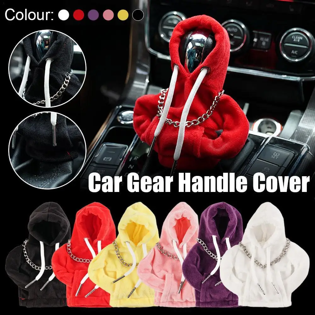 

Hoodie Car Gear Shift Cover Fashion Gearshift Hoodie Car Gear Shift Knob Cover Manual Handle Gear Sweatshirt Change Lever Cover