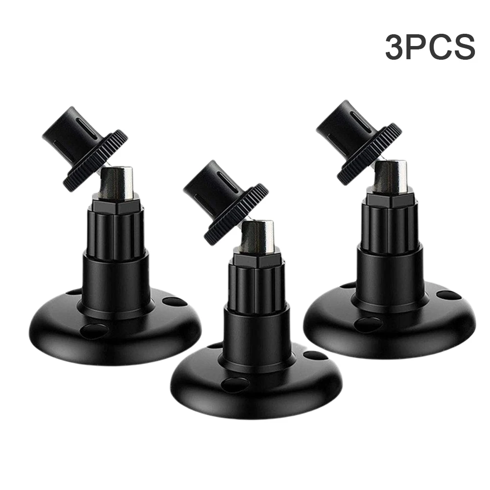 

3pcs Wall Mounted Accessories Camera Bracket Mount Outdoor Indoor Black Home Security Vertical Support Sturdy For Blink Mini