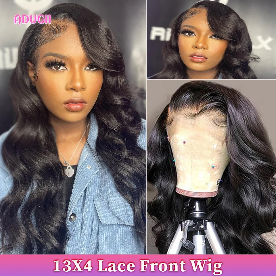 

13X4 Body Wave Lace Frontal Wig Human Hair Peruvian Lace Front Wigs For Black Women Transparent Lace Closure Wig