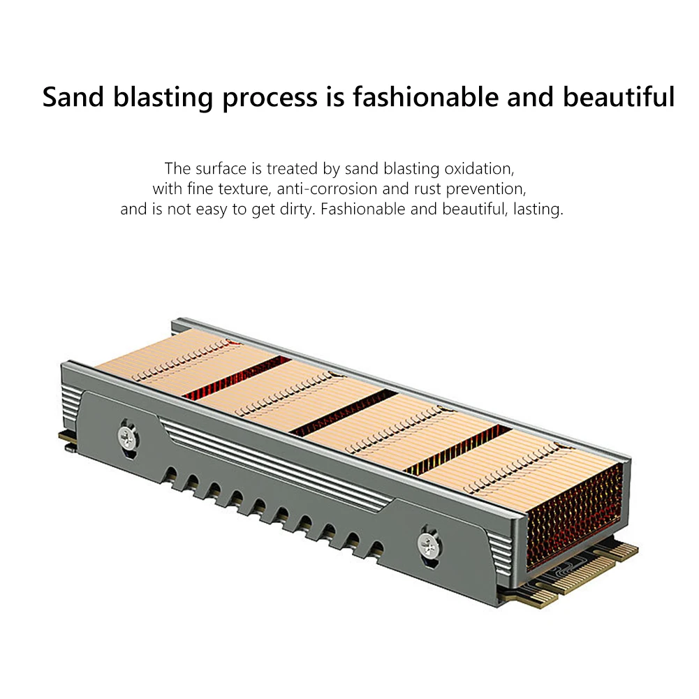 

Радиатор охлаждения из алюминиевого сплава NVMe/NGFF M.2, радиатор SSD с силиконовыми термоподушками M.2, Охлаждающий радиатор, компьютерные аксесс...