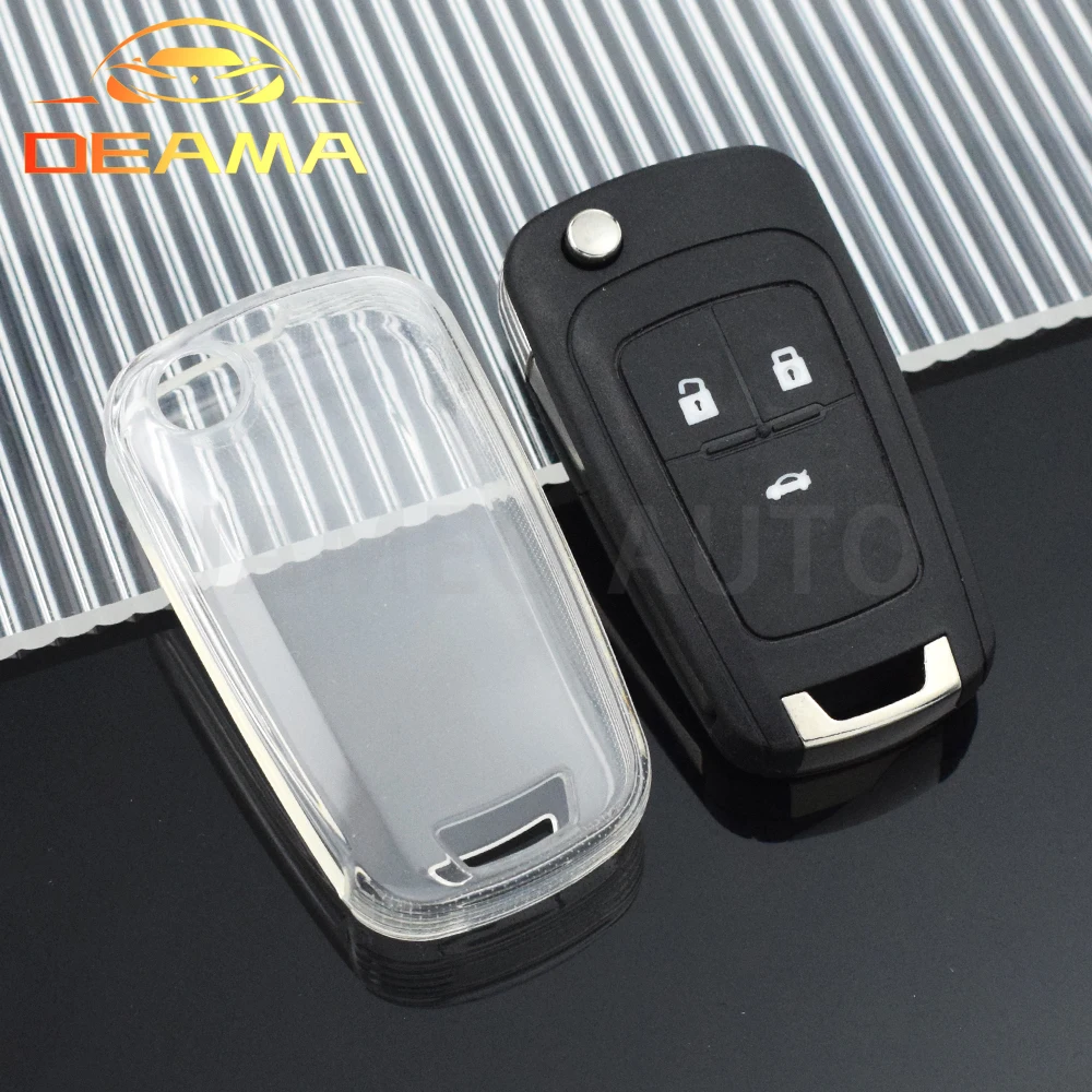 Прозрачный чехол для автомобильного ключа Buick Opel Vauxhall Insignia Astra J Mokka Zafira Chevrolet Cruze