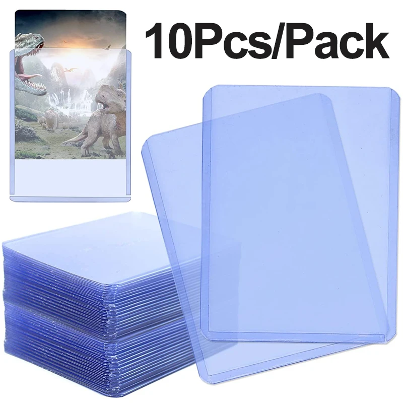

2/5/10Pcs Plastic Clear Card Sleeves Kids Game Card Protector Holder Home Storage Organizer Hard Cards Cover for Sports Baseball