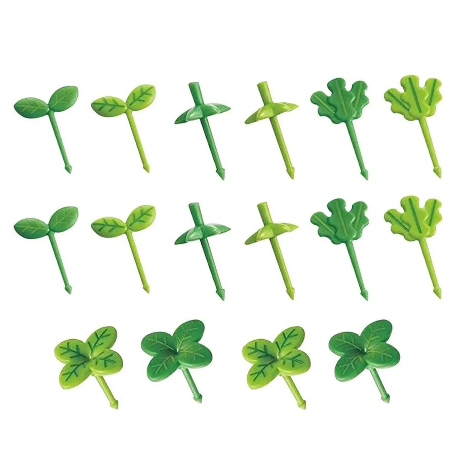 

Four Leaf Clover Fruit Forks 16Pcs Toothpick Kids Bento Box Reusable Pick Cartoon Food Picks Fruit Sticks For Bento Lunch Box