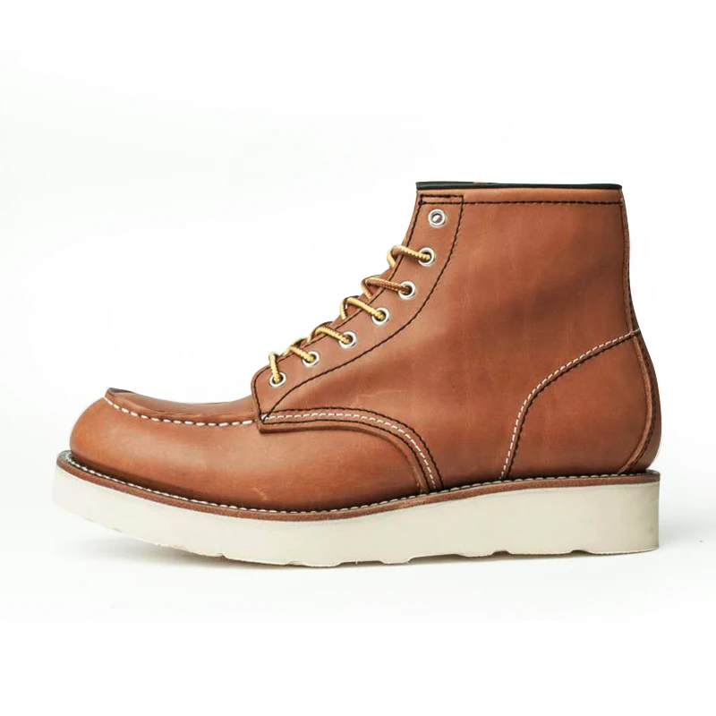Винтажные мотоциклетные ботильоны Goodyear-Welted из натуральной кожи мужские