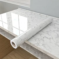 imitation marble decal thickened waterproof and oil proof kitchen cabinet desktop renovation self adhesive wallpaper stove high