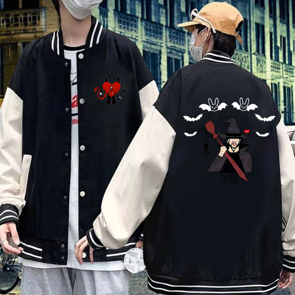 

Коллекция 2022 года, куртка Bad Bunny Un Verano Sin Ti, пальто с тыквой на Хэллоуин, осенние женские и мужские толстовки, куртки, бейсбольные куртки