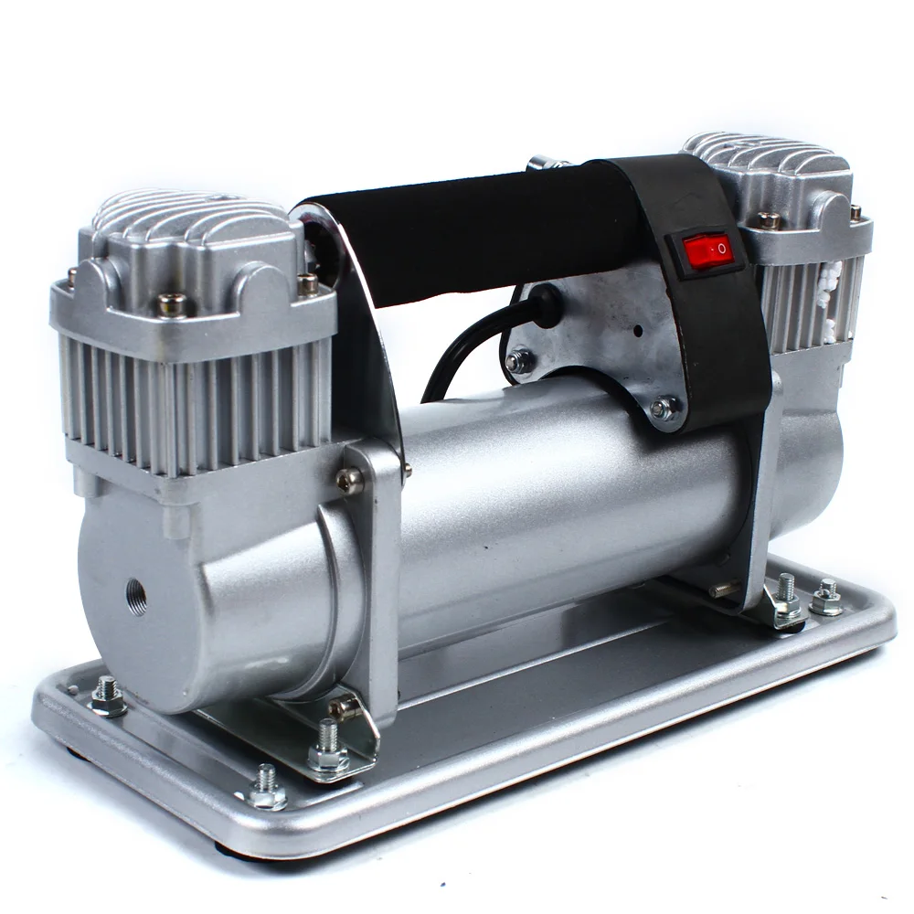

150-200PSI Car Tire Inflator Air Pump Compressor Heavy Duty Double Cylinder 12V 480W
