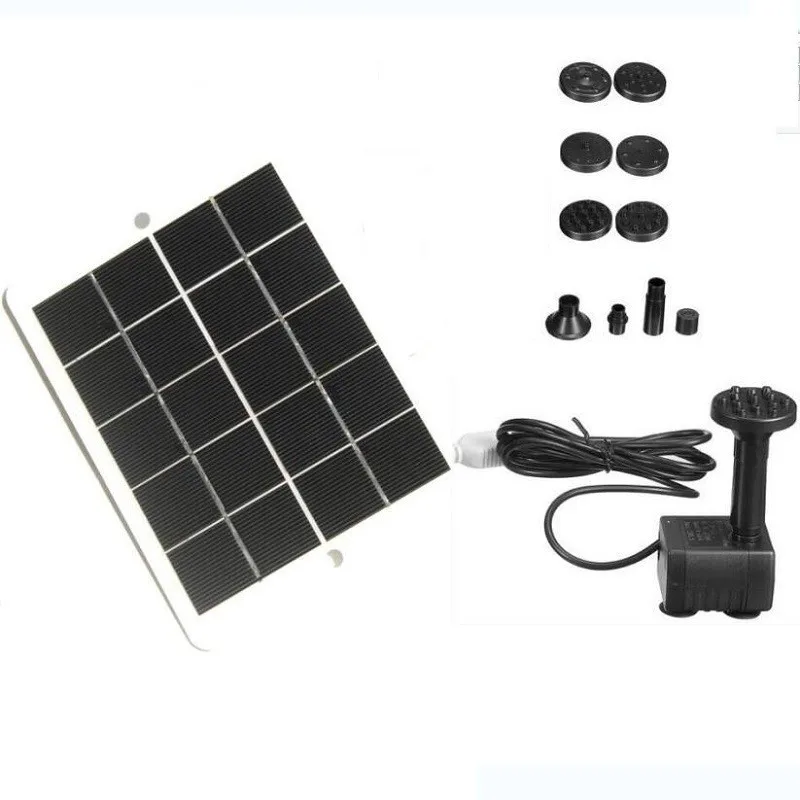 Водяной фонтан на солнечной батарее садовый распылитель воды для пруда с водяным