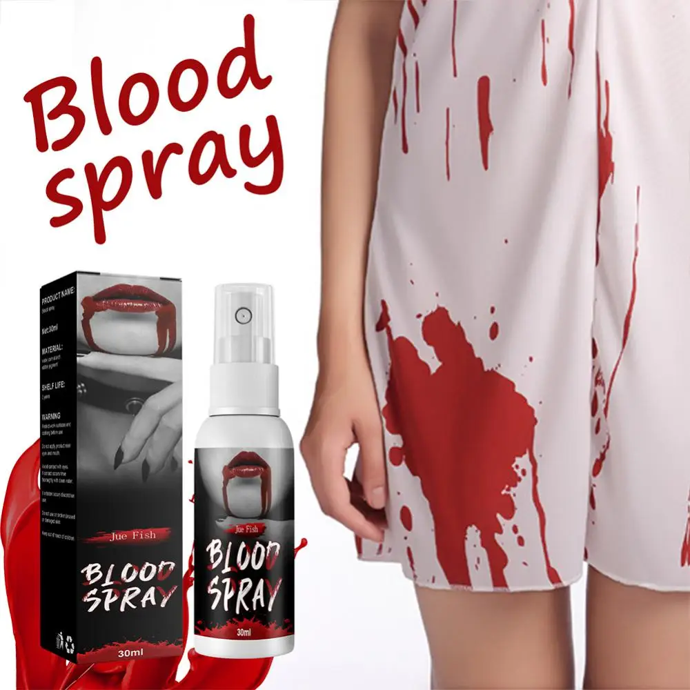 

30ml Plasma Spray Artificial Realistic Stunt Toy Lightweight Simulation Human Hematopoietic Props Fake Blood Zombie Makeup Props