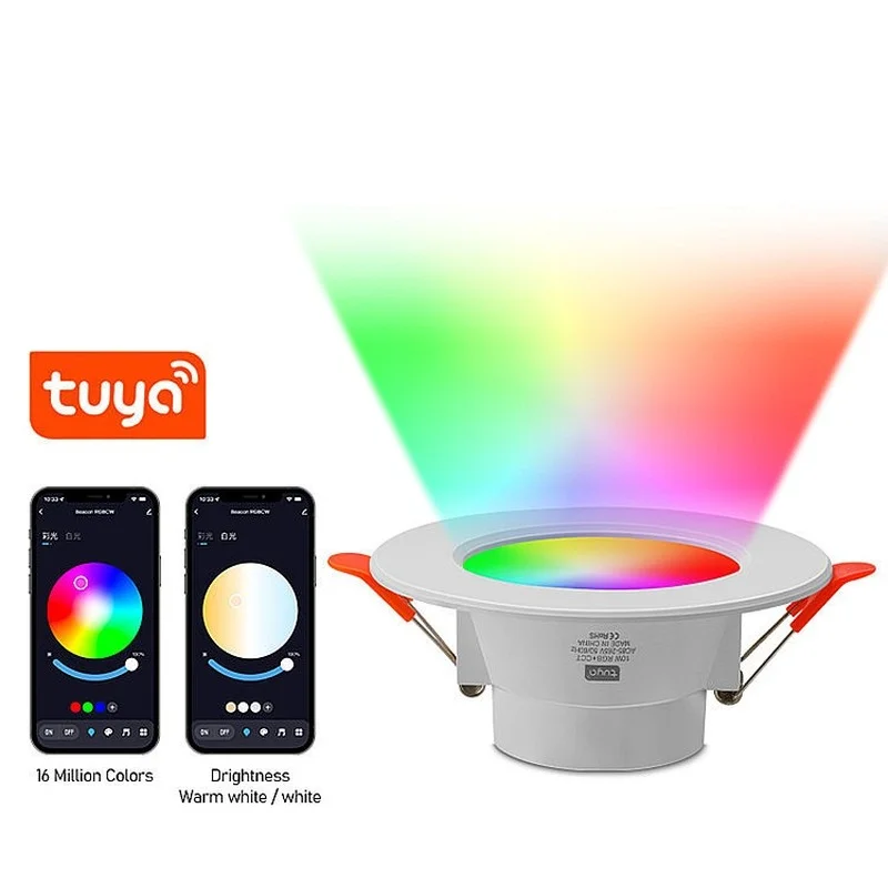

Smart Downlight Bluetooth TUYA WiFi Alexa Voice Remote Control Ceiling Lamp RGBCW Color Changing Smart Life Ceiling Downlight