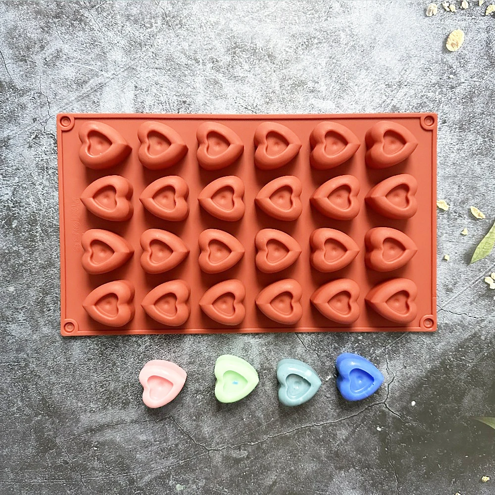 

Mini Heart Mold Silicone Ice Cube Tray DIY Chocolate Fondant Mould 3D Pastry Jelly Cookies Baking Cake Decoration Tools