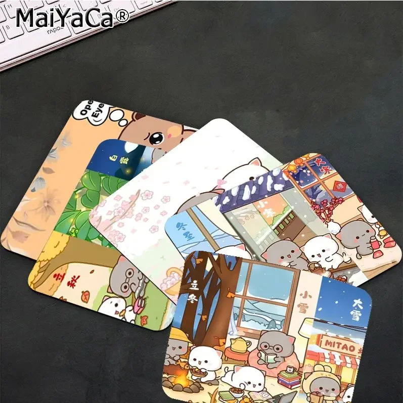 Коврик для мыши персиковый Mochi резиновый маленький утолщенный игровой коврик с