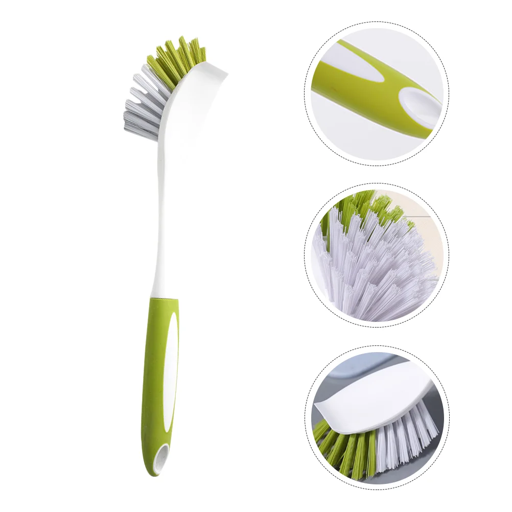 

Brush Cleaning Scrub Dish Kitchen Dishwashing Wash Pan Scrubber Pot Dishwash Scouring Plate Handheld Washing Utensils Wok Handle