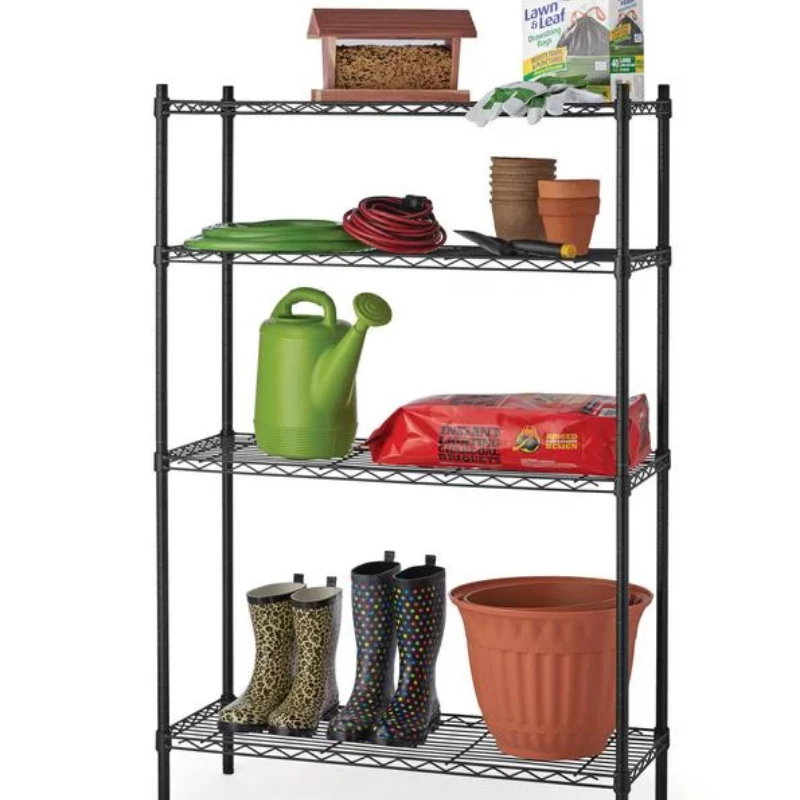 

4 Tier Wire Shelf Unit, Capacity 1400 lbs