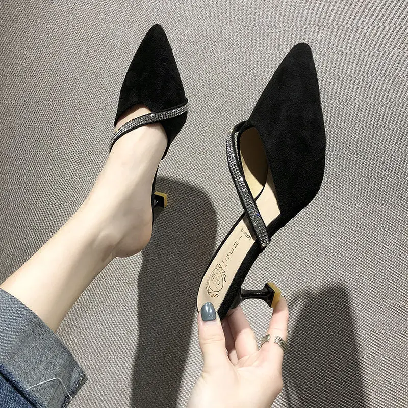 

Women's Sandals Woman 2022 Luxury Shoes Ladies Heels Mules Woman's Slippers Plush Slipper Female Fashion Beach Free Shipping