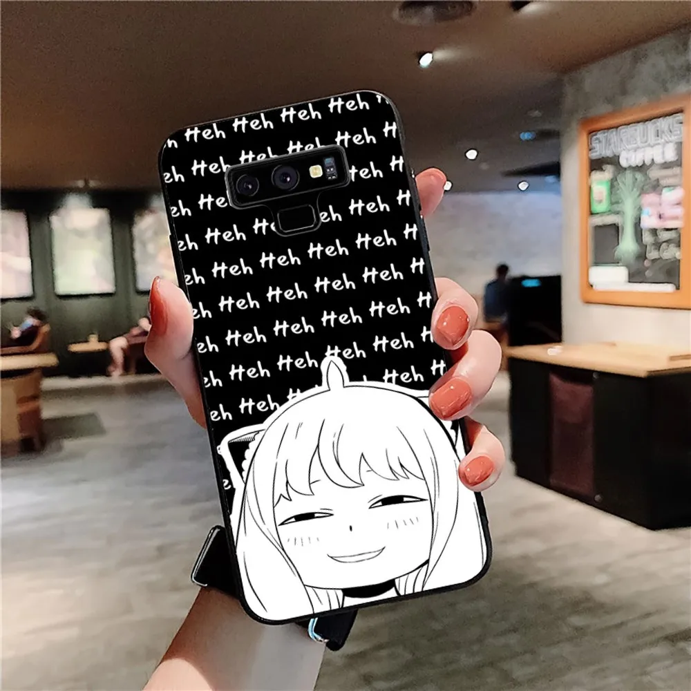 SPY FAMILY Anya Cute Phone Case For Samsung Note 8 9 10 20 Pro Plus Lite M 11 30 21 31 51 A 22 42 02 03