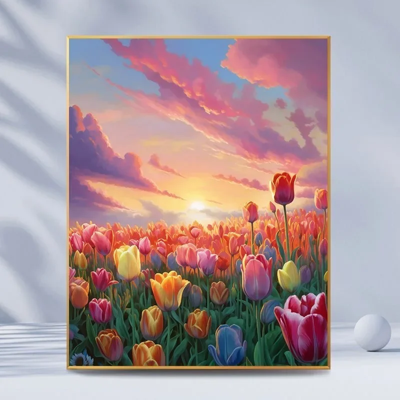 

1078057 Digital oil painting art oil mountain art oil painting living room floor decorative painting