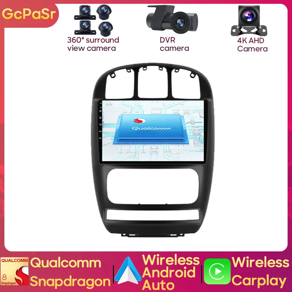 

Автомобильный радиоплеер Qualcomm Snapdragon для Dodge Caravan 4 для Chrysler Voyager 2000-2007 Android навигация GPS Авторадио Carplay