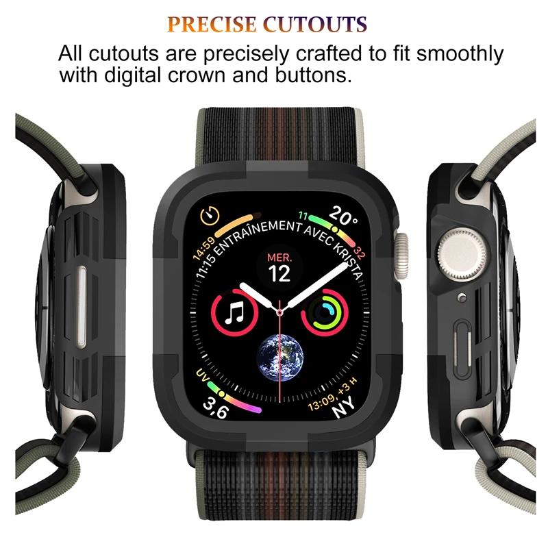 Case For Apple Watch protection 7 8 45mm 41mm 49mm 44mm 40mm Skeleton case Screen Protector Case iWatch series 5 SE 6 7 8 Ultra