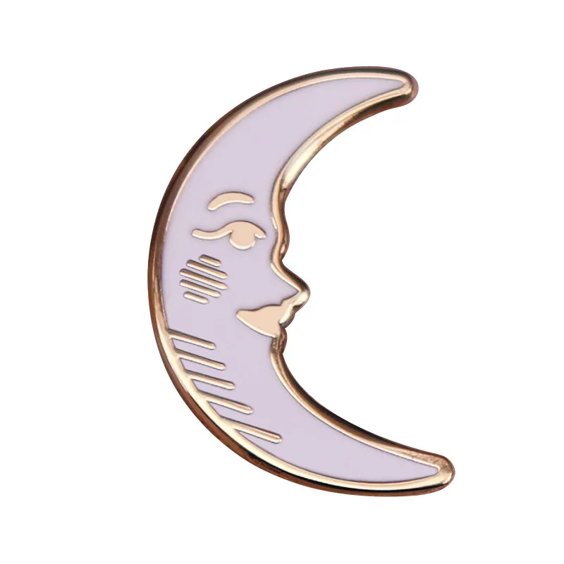 

Chic Moon Metal Enamel Clothes Hat Bag Coats Lapel Badge Brooch Pin