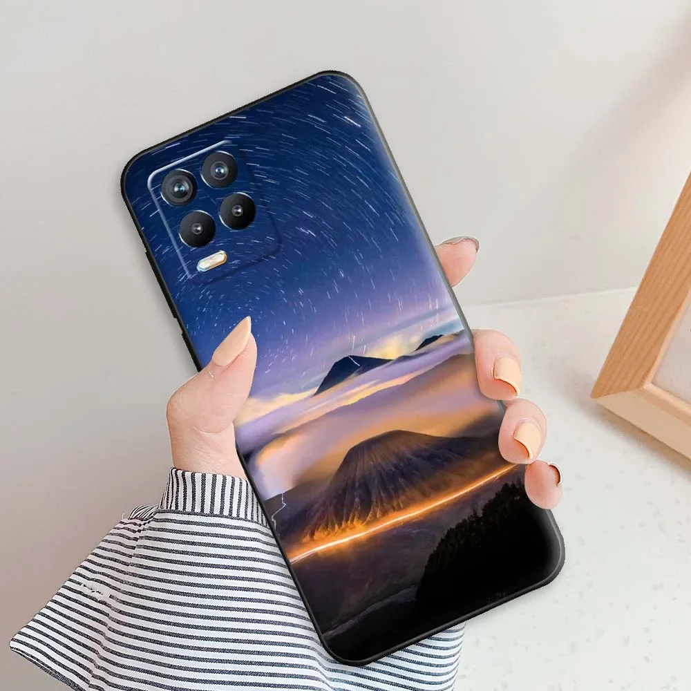 Задняя крышка для Realme 8 5G чехол RMX3241 задняя из мягкого силикона