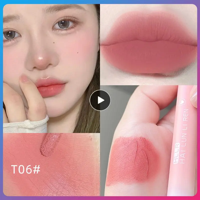

Beauty Lip Gloss Velvet Matte Lasting Sexy Peach Pink Lipstick Non-Stick Cup Makeup Lip Tint Pen Cosmetic Makeup Maquiagem