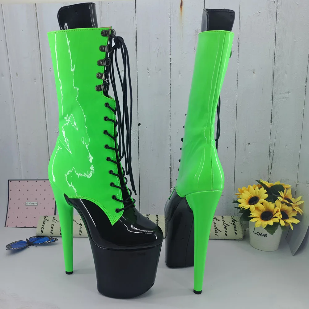 Leecabe Mixed color Upper Color 20CM/8Inch Women's Platform Sandals  party High Heels Shoes Pole Dance bootie