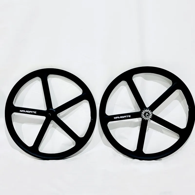 

700C Fixed Gear Bike Wheel Rim Magnesium Alloy Single Speed Track Bike Wheelset V Brake Fixie Racing Bicycle Rims Free Shipping