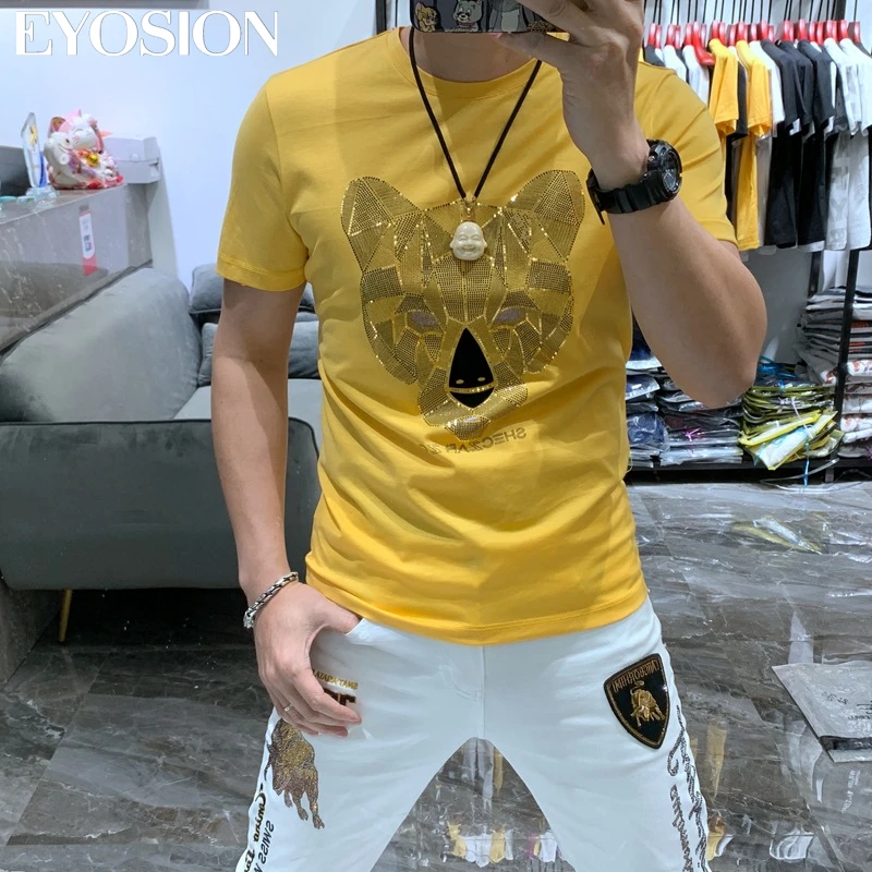 

Футболка мужская летняя с коротким рукавом и круглым вырезом