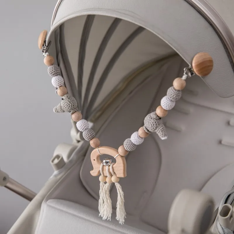 

Baby Stroller Chain Toys Elephant Infant Bed Hanging Rattles Toy Make Noise Pacifier Clips Baby Toddler Teether Baby Care Item