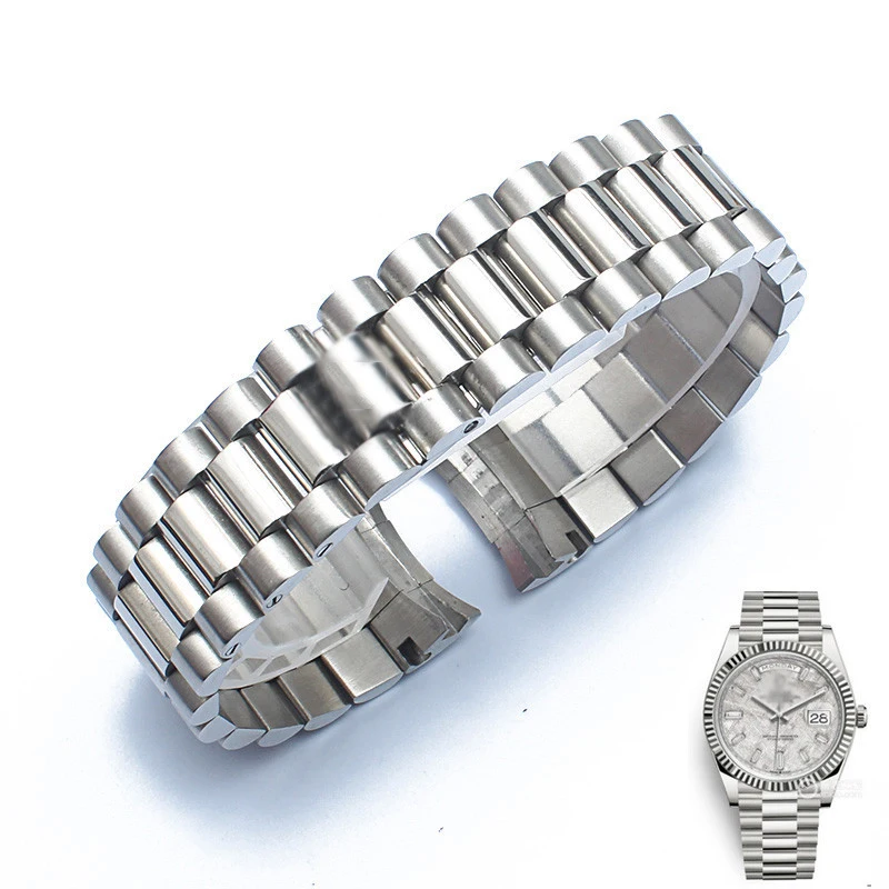 Watch Band For Rolex DATEJUST DAY-DATE OYSTERPERTUAL DATE Stainless Steel Strap Watch Accessories 13 17 20 21mm Watch Bracelet