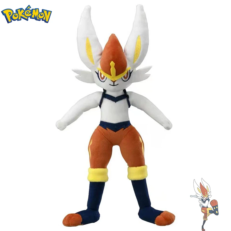 

Original 50cm Pokemon Cinderace Plush Toy Cute Anime Character Cinderace Stuffed Doll Animation Peripherals Toy Children's Gift