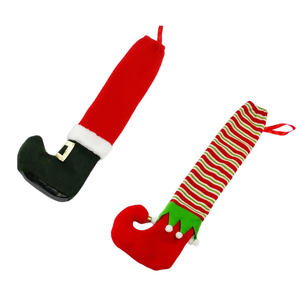 

Chair Leg Christmas Covers Elf Table Feet Socks Cover Santa Furniture Protectors Slipcover Protector Clothdecoration Foot