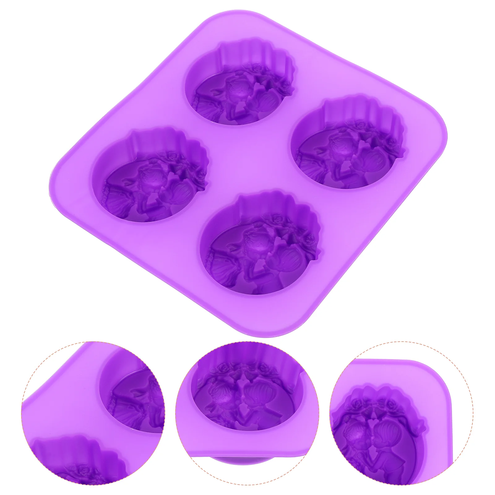 

1PC Silicone Soap Mold Flexible Soap Making Mold Reusable Crafts DIY Mold