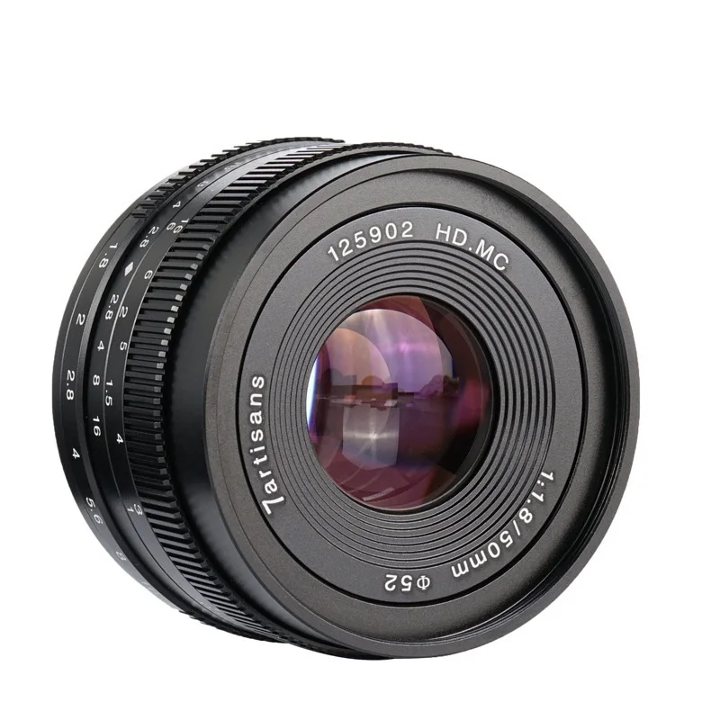 

2022 Seven craftsman 50mm f1.8 micro single shot So ny Fu FX NEX M4 / 3 large cavity lens