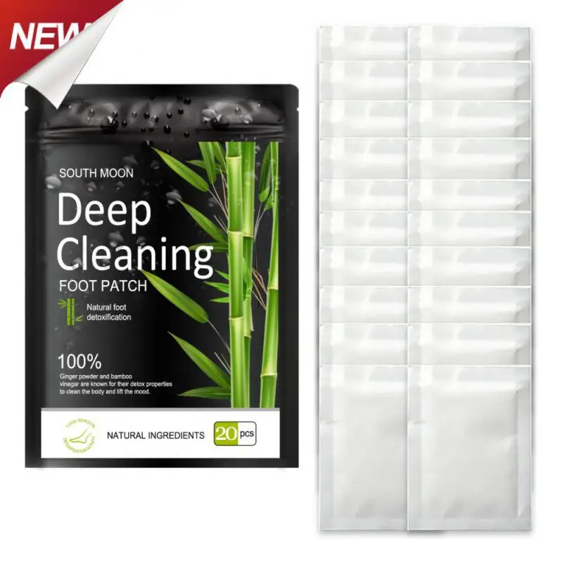 

10/20Pcs Detox Foot Patches for Stress Relief Deep Sleep Natural Toxins Cleansing Adhesive Pads Health Care